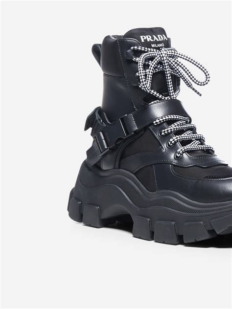 prada ankle boots nylon